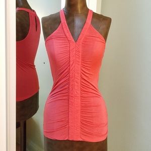 Kenneth Cole, coral halter tank top